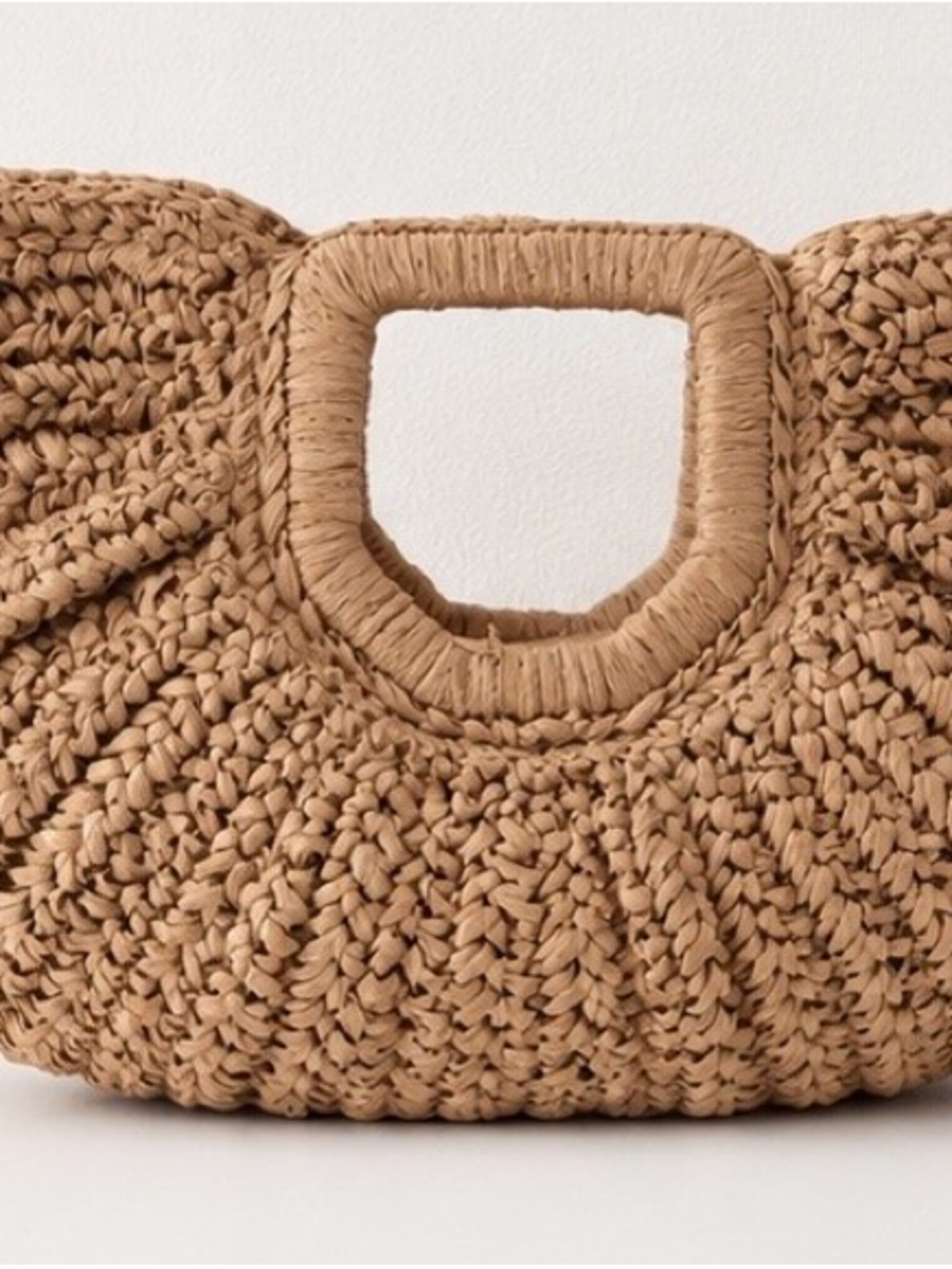 Boho Coastal Woven Straw Tote Bag Resort Vacation Beach Purse